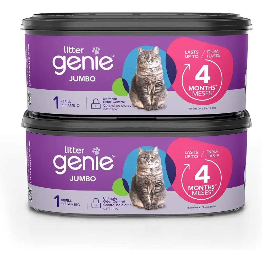 Jumbo 2-Pack, 56 Total t | Up to 8 Months o Supply in 2 cartridges | Odor Control Cat Litter Bags