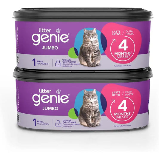 Jumbo 2-Pack, 56 Total t | Up to 8 Months o Supply in 2 cartridges | Odor Control Cat Litter Bags