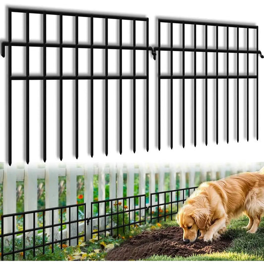 45.33L x 13H Animal Barrier No Dig, 32 Panels Rabbit Garden Dog Digging Ground Border Small Metal Encing Under Barriers Blocker,