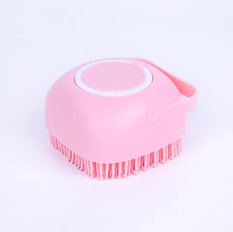 Soft Teeth No Skin Irritation! Cute Smile Pet Massage Brush - Silicone Grooming & Massage 2-in-1 Dog Cat Brushing Gadget Home