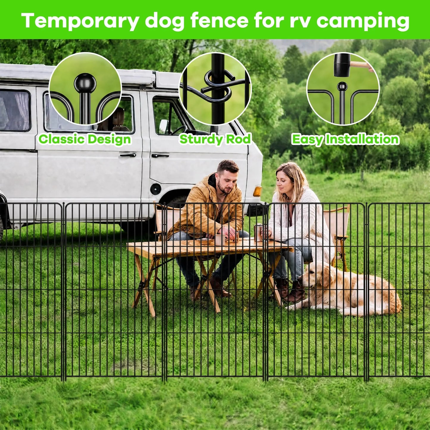 Garden Fence Metal No Dig Barrier For Yard Dog Playpen