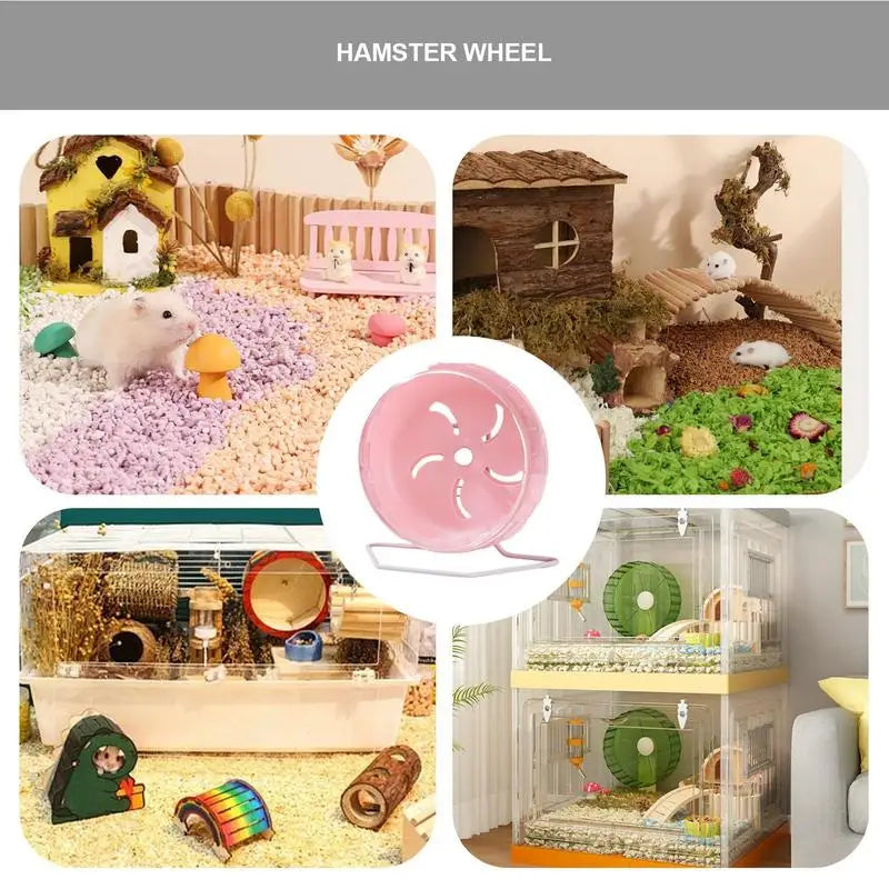 Rat Exercise Wheel Hamster Sport Running Wheel Small Rodent Mice Silent Jogging Pets Running Sports Gerbil Exercise Play Toys