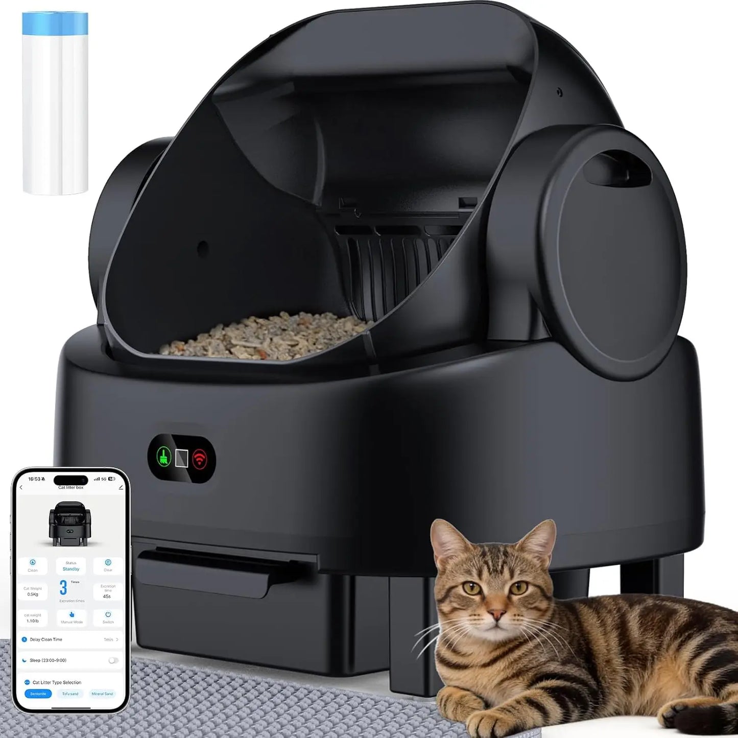 XIAOLANG Self Cleaning Litter Box With Smart Safety Sensors