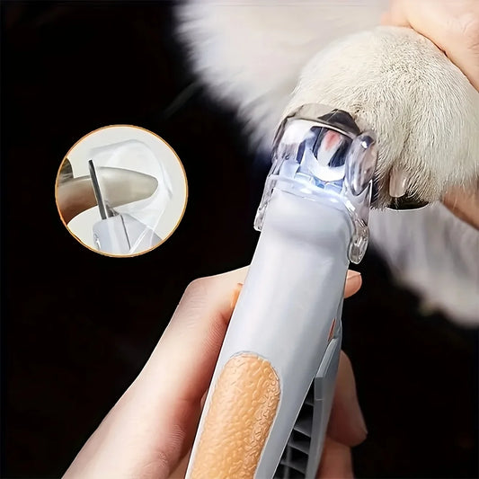 1/2pcs LED Pet Nail Clipper with Ergonomic Non-slip Handle - Precise Cat & Dog Nail Trimmer for Safe, Easy Grooming - Essential Pet Care Supply