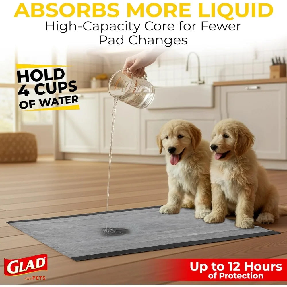 Extra Large Charcoal Dog Training Pads for Pets - Absorbent Leak-Proof Pee Pads for Dogs And Puppies