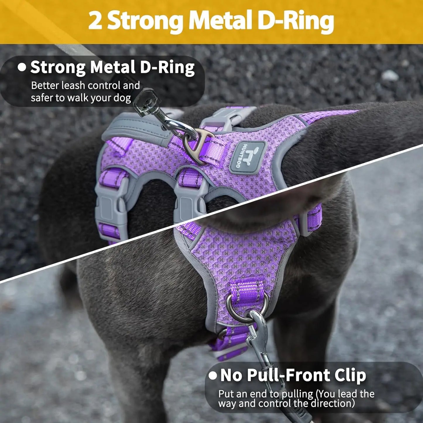Escape Proof Dog Harness No Pull Reflective With Lift Handle