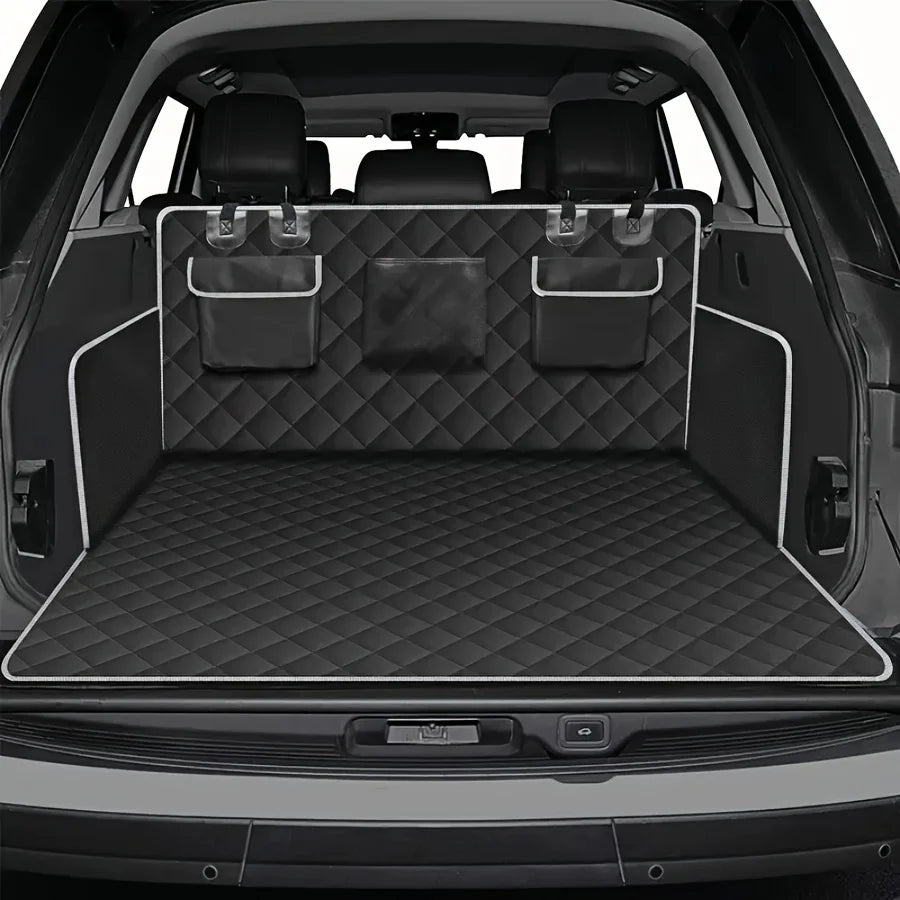 Cargo Liner for Dogs Designed for Suvs, Sedans, And Vans, Featuring a Bumper Flap Protector, Non-Slip Surface, And a Large Universal Fit in Black