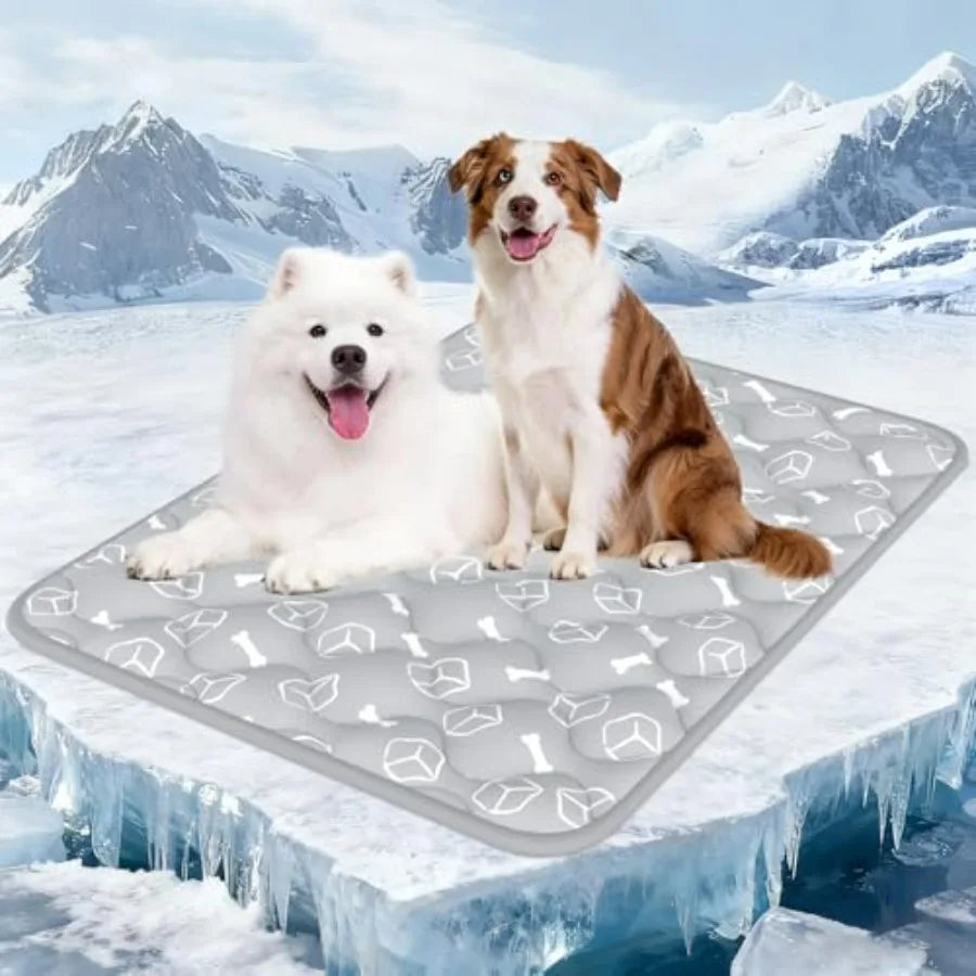 Dog Cooling Mat 2.0, Ocean, 44" x 32" Thick and Durable Cooling Mat for Extra Dogs, Long-Lasting Cool with Waterproof and Color