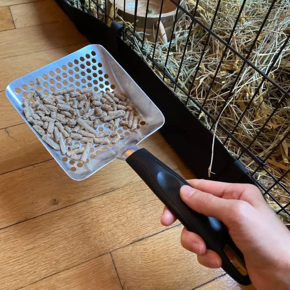 DISTINCTIVE STYLE Cat Litter Scoop Deep Shovel Metal Siter Small Round Holes