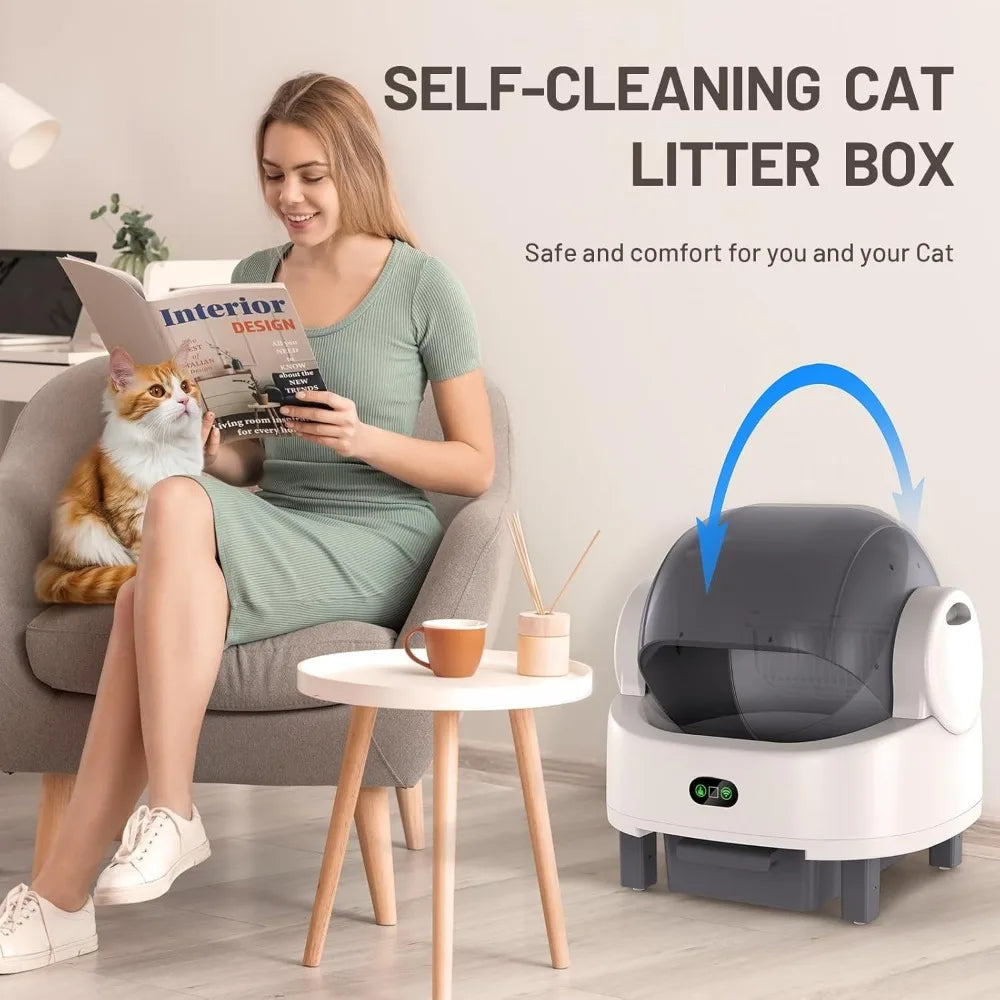 XIAOLANG Self Cleaning Litter Box With Smart Safety Sensors