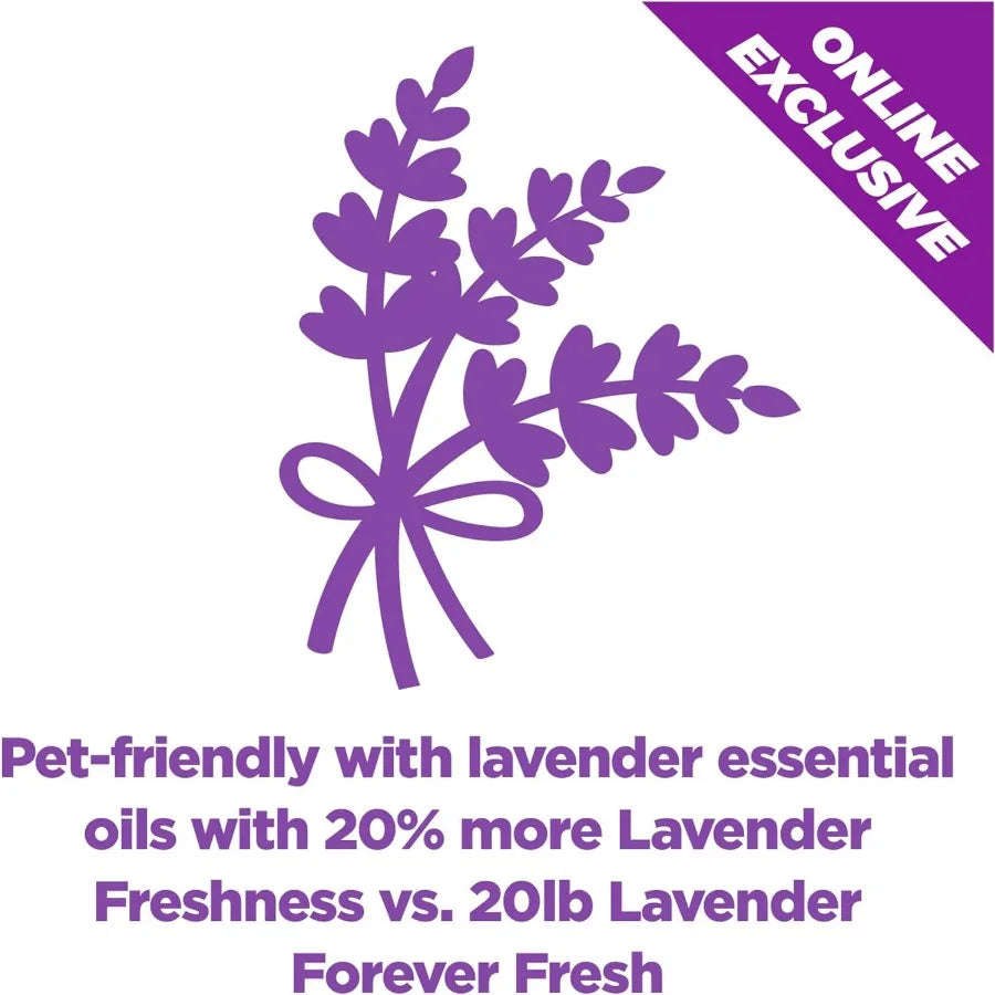 Lavender Infused Clumping Cat Litter For Odor Control
