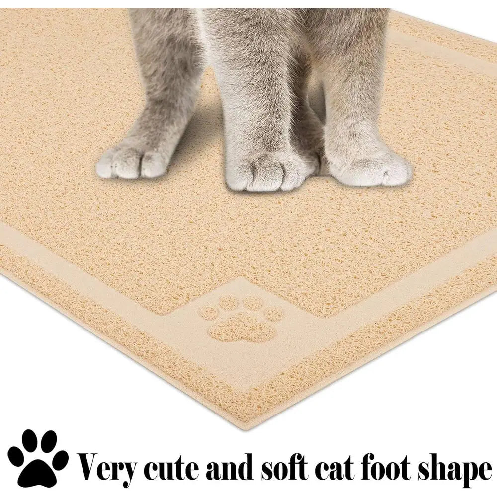 Cat Litter Mat Trapper 35×23 Traps Litters from Box and Paws Scatter Control for Sensitive Kitty Paws Easy to Clean