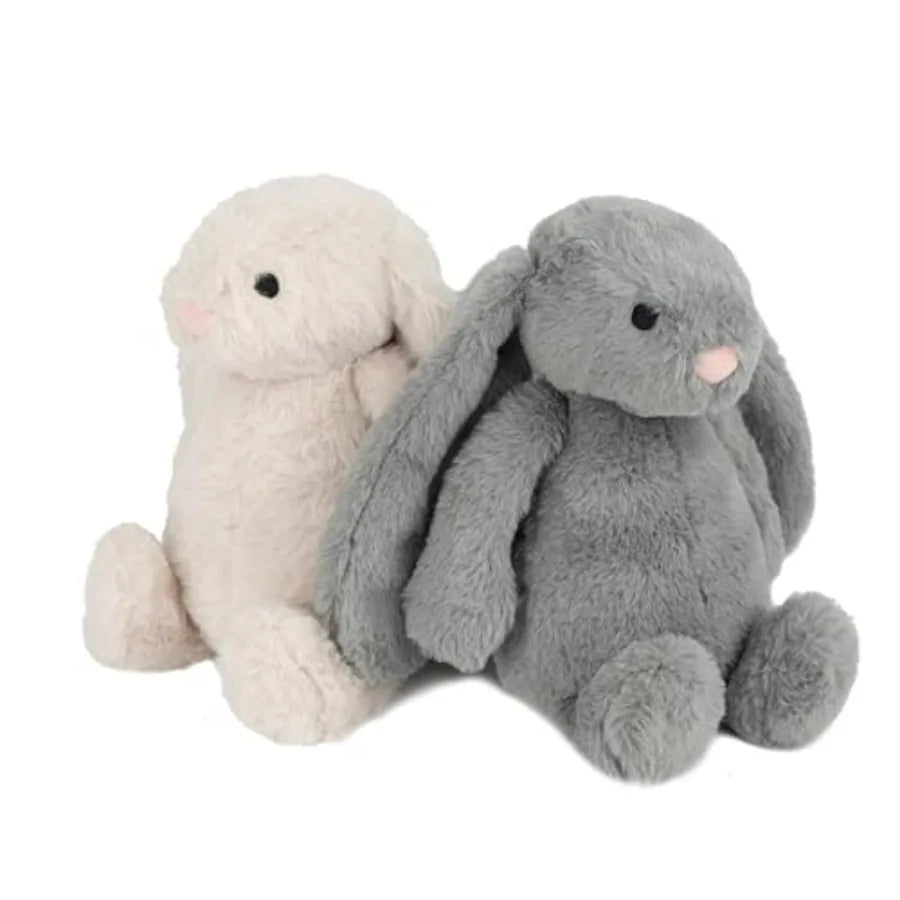 Interactive Squeaky Dog Chew Toy, Ideal Dog Toys for Chewers,,and Dogs, and Fetch Lovers - Bunny Beige, Gray