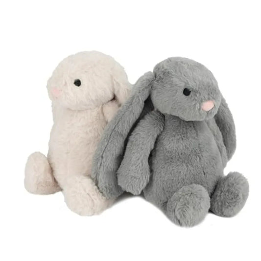 Interactive Squeaky Dog Chew Toy, Ideal Dog Toys for Chewers,,and Dogs, and Fetch Lovers - Bunny Beige, Gray