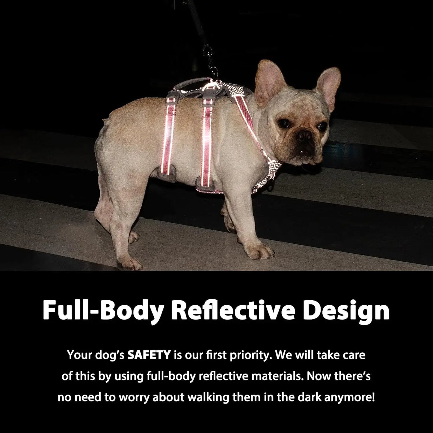 Escape Proof Dog Harness No Pull Reflective With Lift Handle