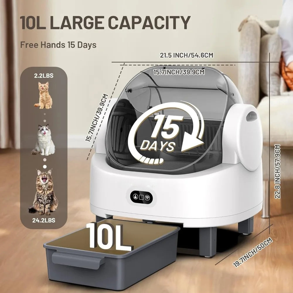 XIAOLANG Self Cleaning Litter Box With Smart Safety Sensors