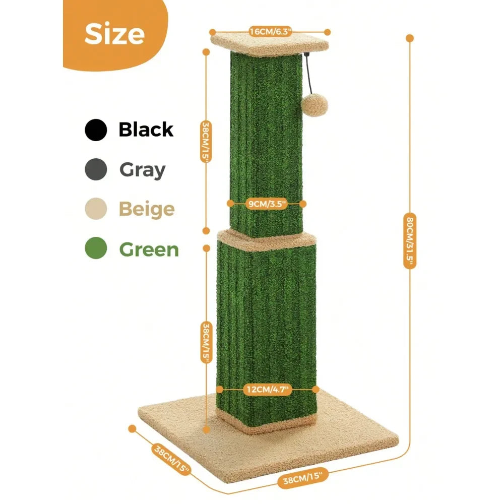 32 Tall Large Cat ching Post ching Post For Indoor Cats Adults Ultimate ch Post With Woven Sisal, Large Base And