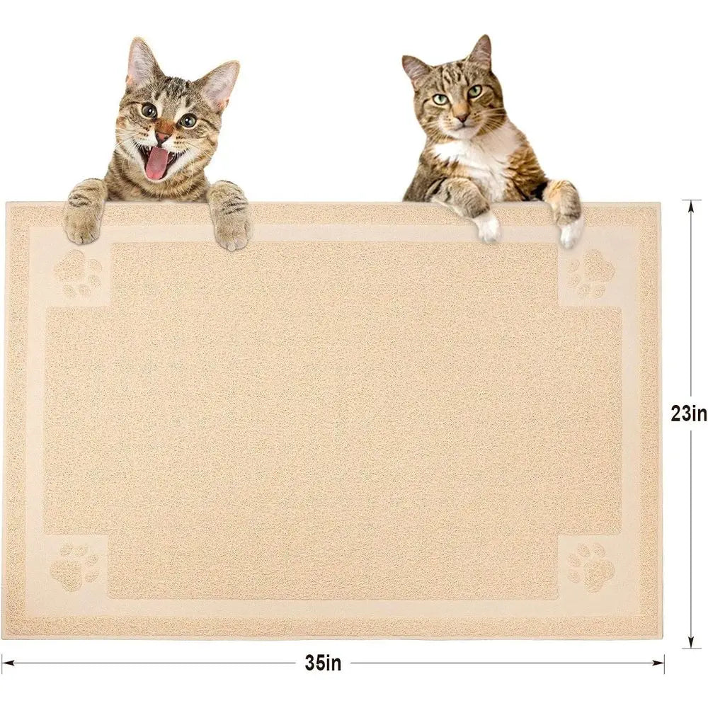 Cat Litter Mat Trapper 35×23 Traps Litters from Box and Paws Scatter Control for Sensitive Kitty Paws Easy to Clean