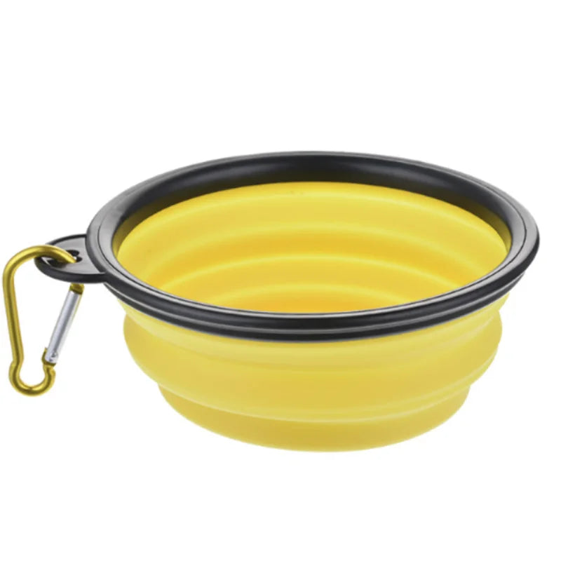 Durable TPR Portable Pet Food Bowl Collapsible Travel for Pets