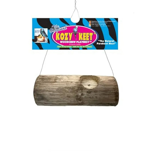 Wesco Pet Kozy Keet Woodchew Playnest Holistic Parakeet Nest