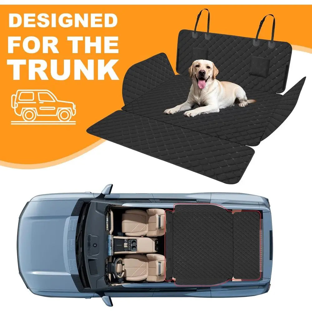 SUV Cargo Liner, Waterproof Pet Cargo Cover, Dog Seat Mat, SUVs Sedans Bumper Lap Protector, Non-Slip, Large Size Unit