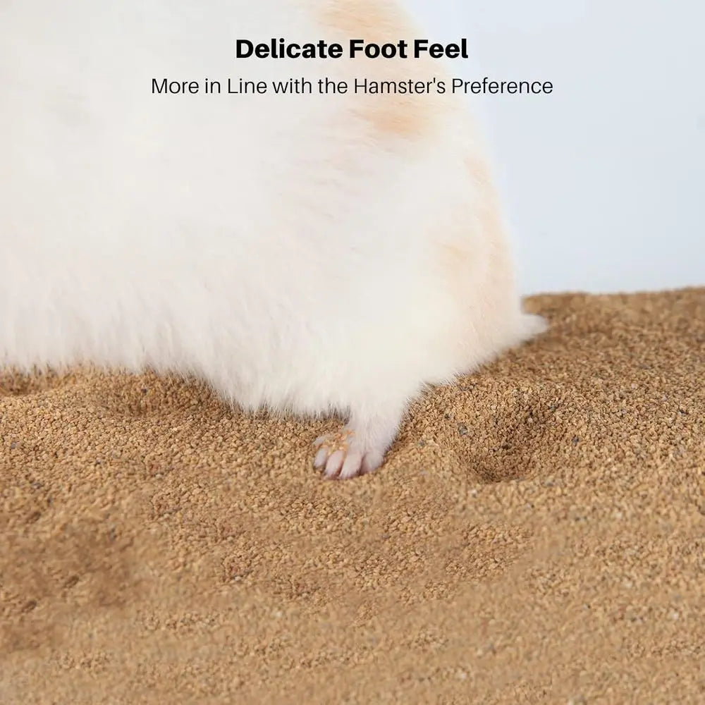Hamster Bath Sand, 6.6LB Desert Bath Sand | No-Dust Potty Litter Calcium-ree Sand for Small Pets