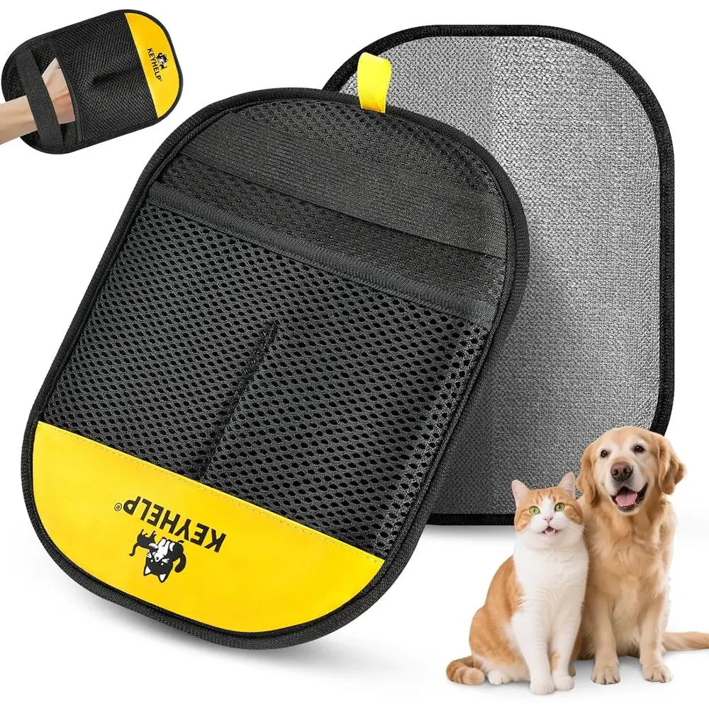 Upgraded Reusable Electrostatic Pet Hair Removal Glove for Dogs and Cats, Ideal for Clothes, Furniture, and Car Seats