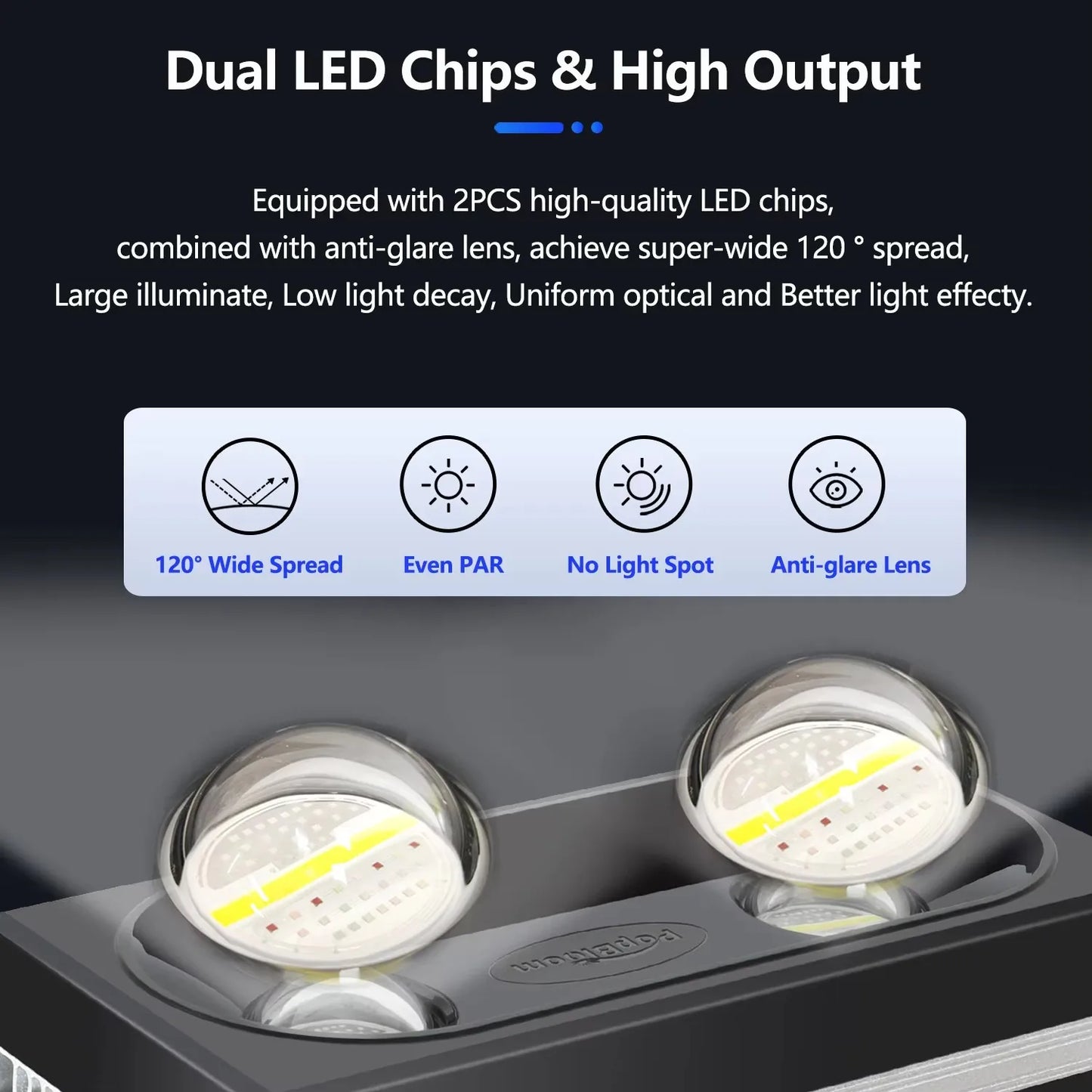 PopBloom RL180 WiFi Led Aquarium Reef Light 180W, Professional Full Spectrum Aquarium Lamp for Reef Coral SPS/LPS Aquarium Tank