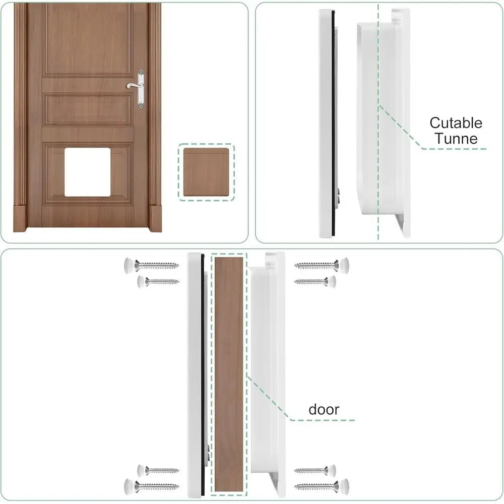 4-Way Locking Option or Interior/Exterior Door Walls | Weatherproof & Secure Cat Flap with Easy Installation Kit