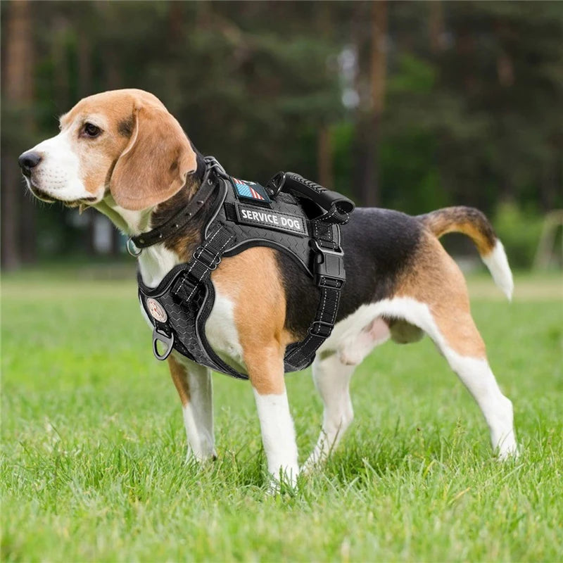 Military Dog Harness With Handle Reflective No Pull Vest