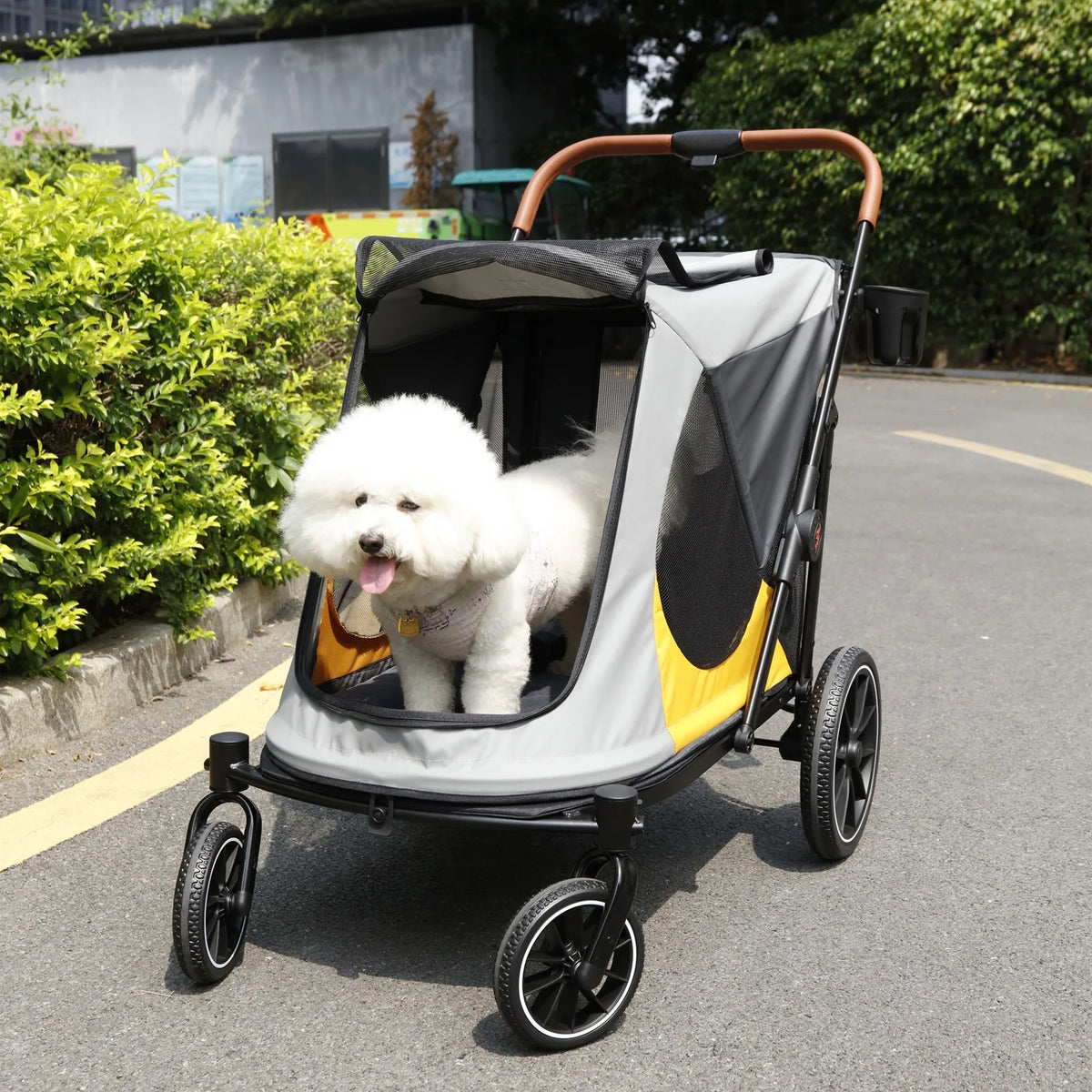 Foldable Pet Stroller for Dogs and Cats Up To 42 Kg Capacity