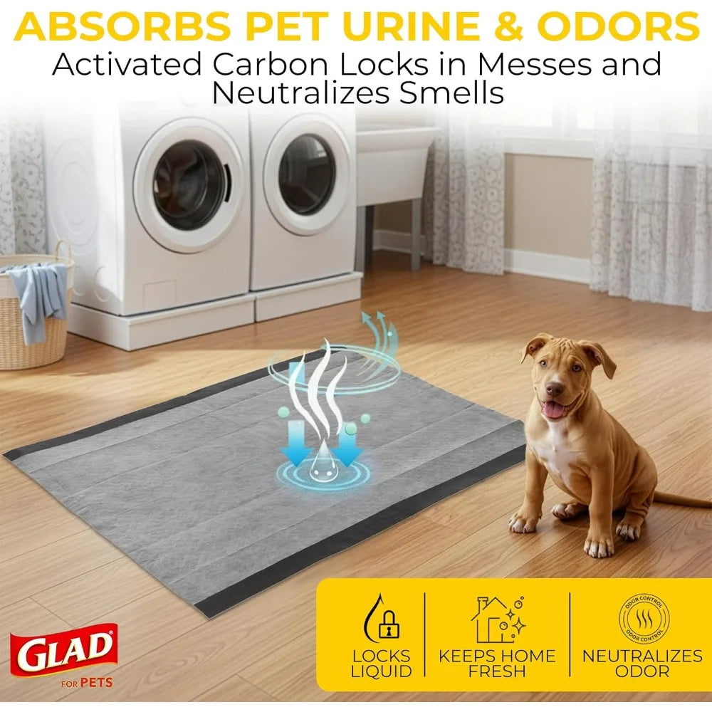 Extra Large Charcoal Dog Training Pads for Pets - Absorbent Leak-Proof Pee Pads for Dogs And Puppies