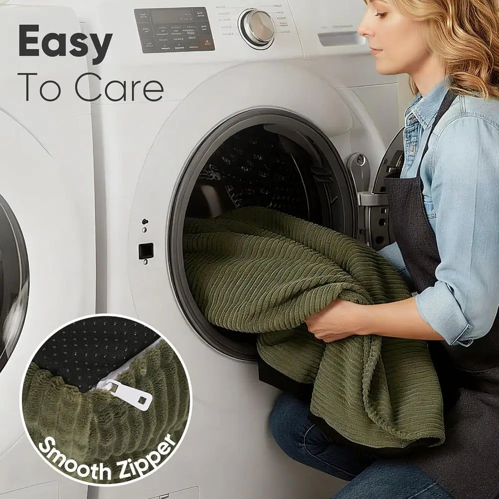 Couch Bed, Corduroy Cozy Cat Bed, Washable Cover, 28in Waterproof Orthopedic Dog Beds for Small Dogs and Large Cats, Cute Warm C