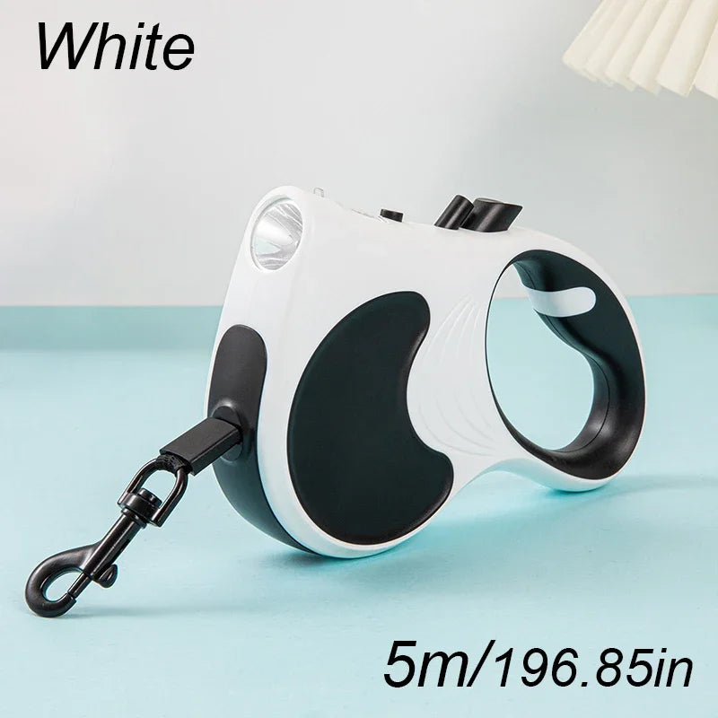Retractable Dog Leash With Lights For Small Medium Dogs Cats