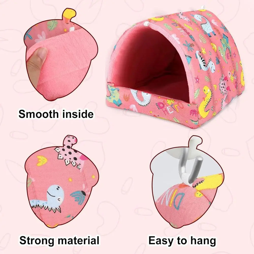 2 Pack Guinea Pig Bed, Washable Small Animal House Cage Accessories for Dwarf Rabbits, Chinchillas, Hamsters, Hedgehogs, Bearded