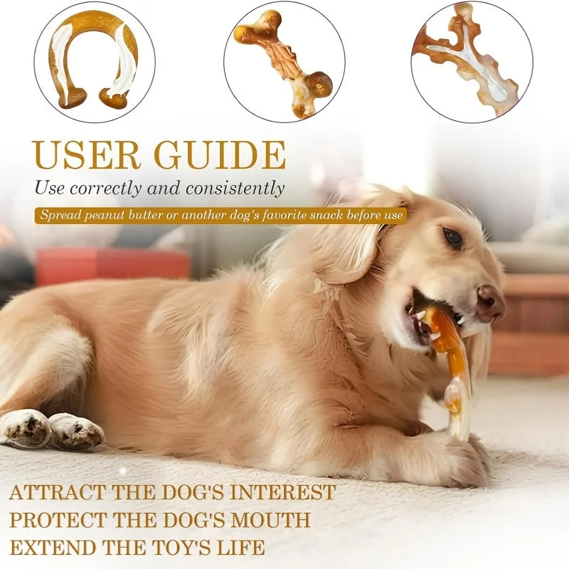 Apasiri Aggressive Chewers Dog Chew Toys: 3 Pack Tough Dog Toys For Aggressive Chewers Large Breed, Indestructible Dog Toy For Aggressive Chewers