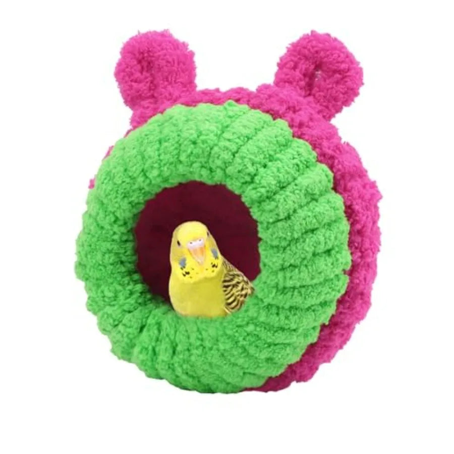 Bird Nest Bed Breeding House Winter Warm Snuggle Hut for Budgies Parakeets Cockatiels Lovebirds Canaries
