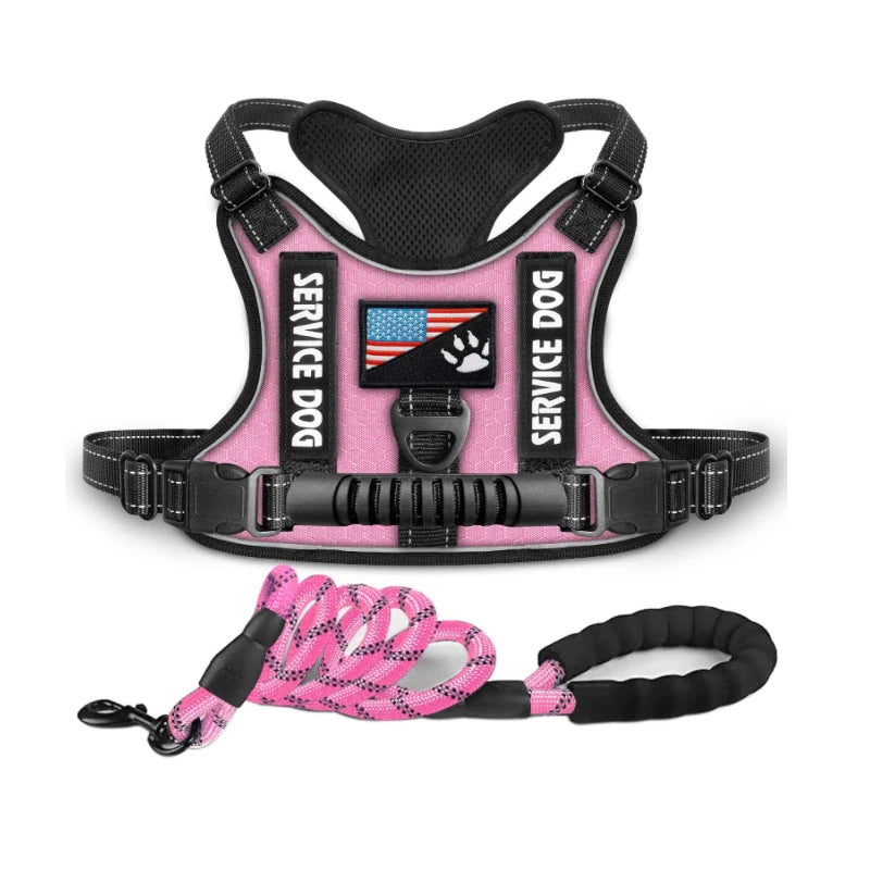 Military Dog Harness With Handle Reflective No Pull Vest