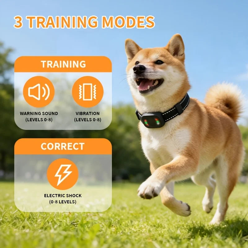 RPZ Upgraded Wireless Dog Fence System with Remote - Shock Training Collar, 8-Level Static/Stim, 20-Distance Adjustable Boundary, Large Battery, No-Dig Portable Pet Containment Suitable for Small/Medium/Large Dogs 5+ Lbs