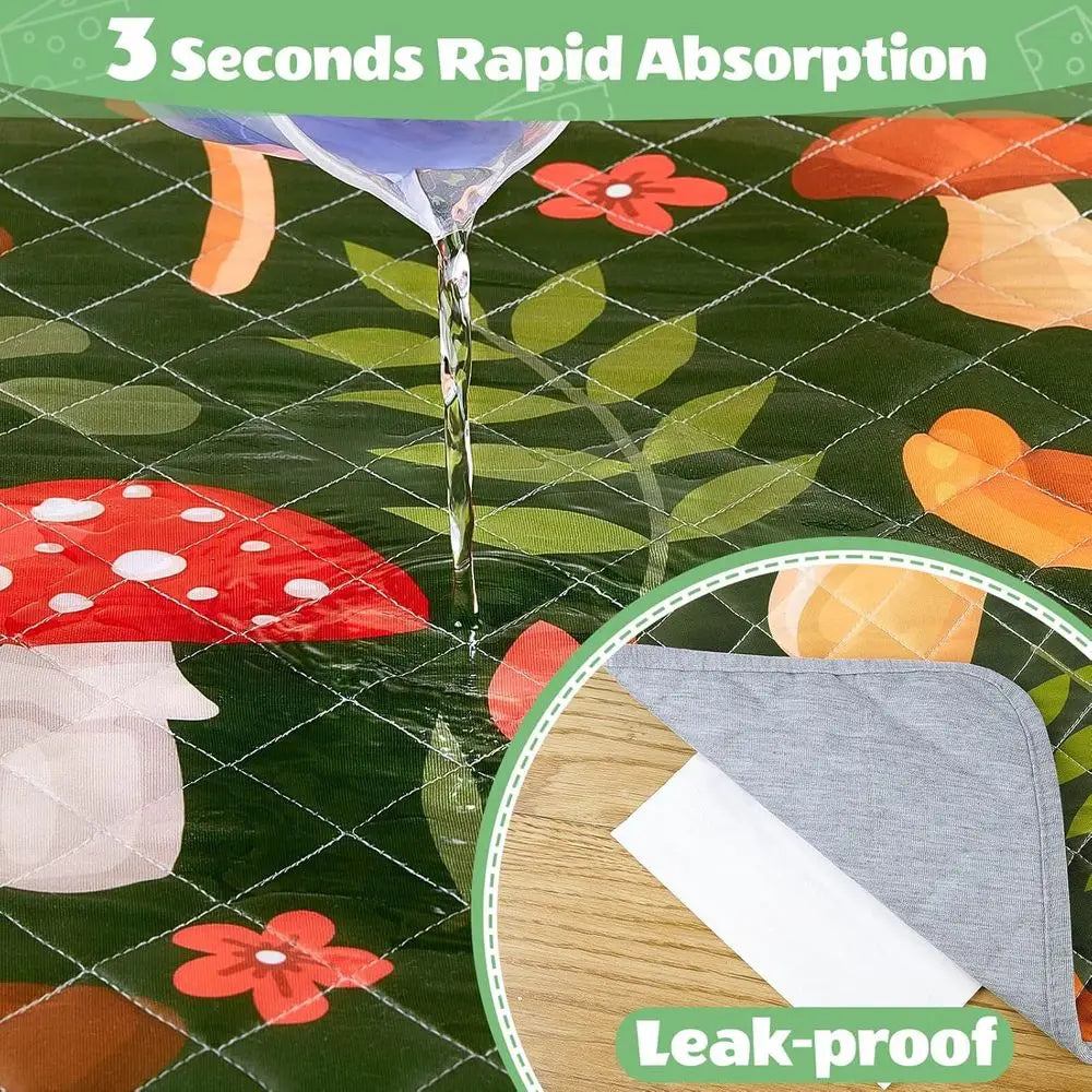 2 Pack Washable Guinea Pig Cage Liner Reusable Mat Waterproof Bedding, Super Absorbent Pee Pads for Small Animals, Hamster, Rabb
