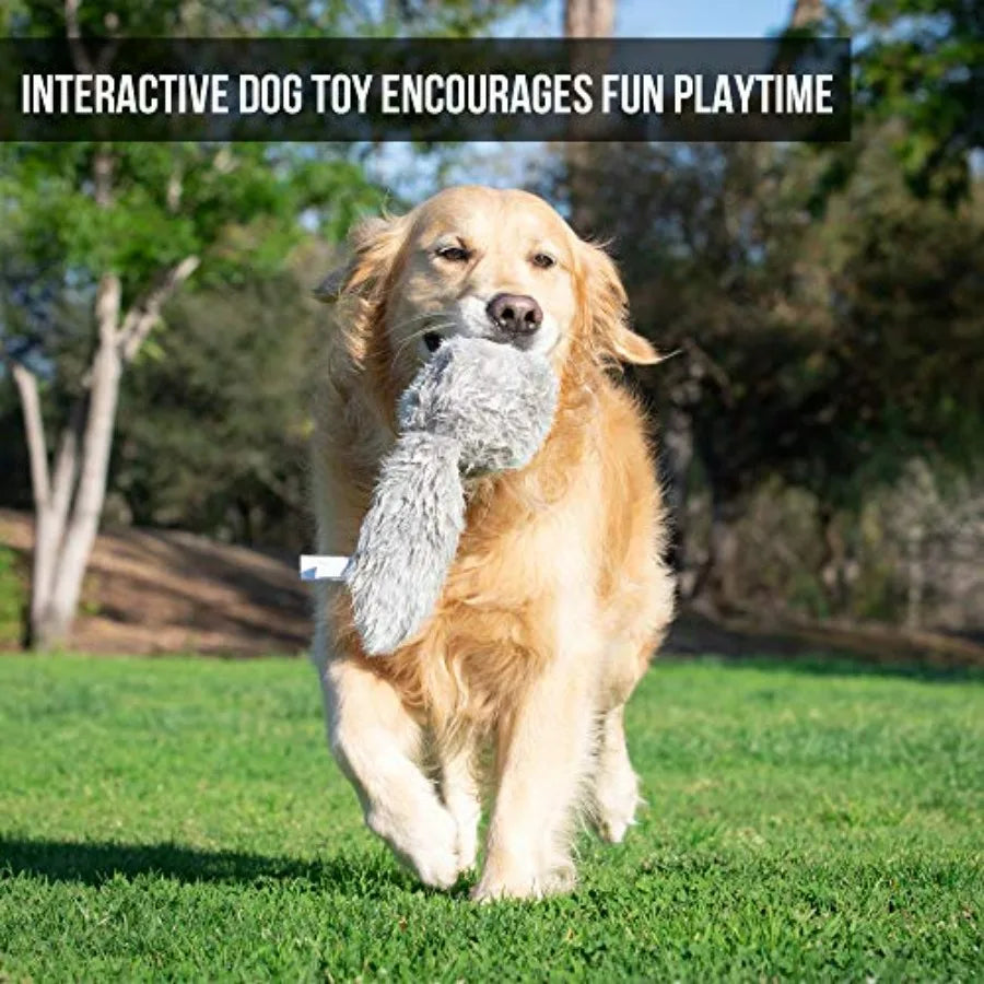 Doggie Tail Interactive Plush Automatic Dog Toys, Durable, Wiggles, Vibrates, and Barks, Batteries Included, for All Dog Breeds