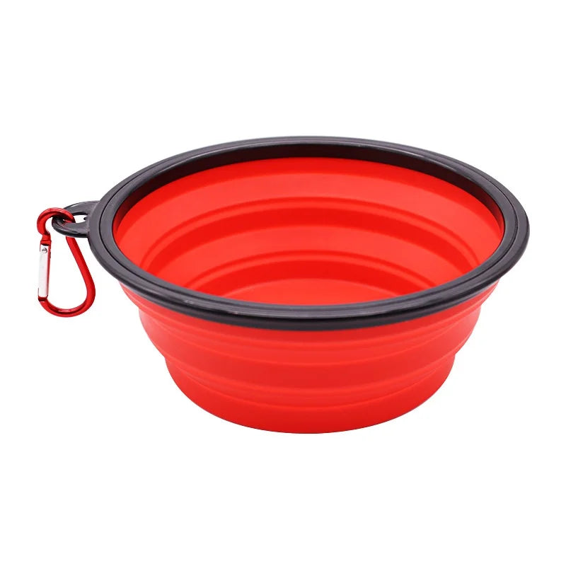 Durable TPR Portable Pet Food Bowl Collapsible Travel for Pets