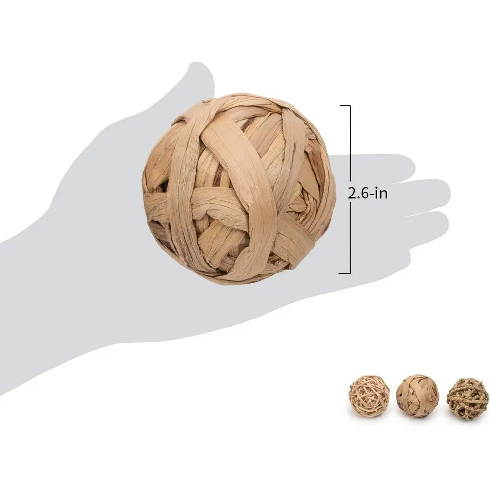 Small Animal Activity Toy, Pet Balls for Chinchilla Guinea Pig Rats Rabbits Hamster Gerbil Degu Bunny and Other Small Animals