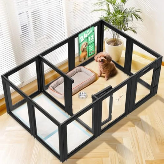 Yao Hui Huang AuraSpace Acrylic Indoor Dog Playpen For Puppies