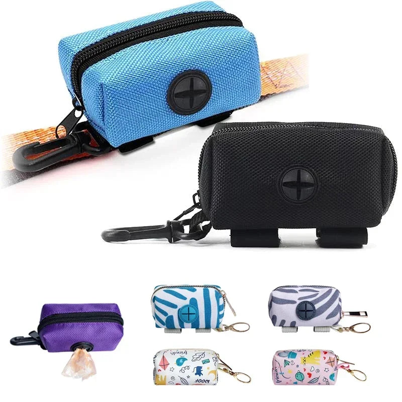 Pet Dog Poop Bag Holder Leash Attachment Adjustable Mini Travel Garbage Bag Dogs Waste Poop Bags Dispenser Pet Cleaning Tools