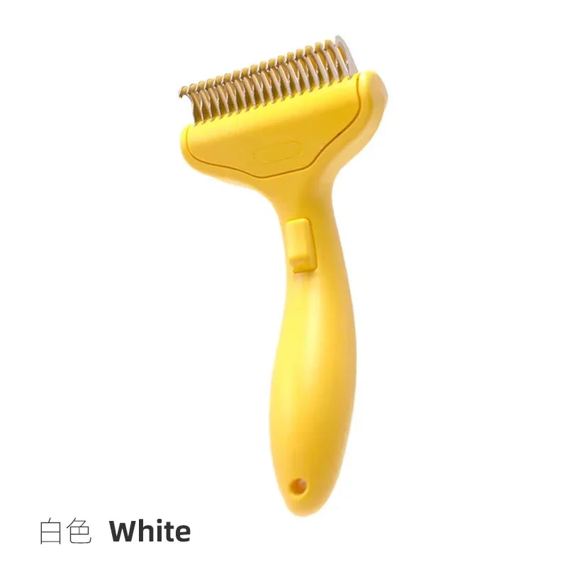 Stainless Steel Dog Hair Removal Brush Comb Pet Hair Remover Brush For Dogs Grooming Tools Pets Dematting Comb Dogs Accessories