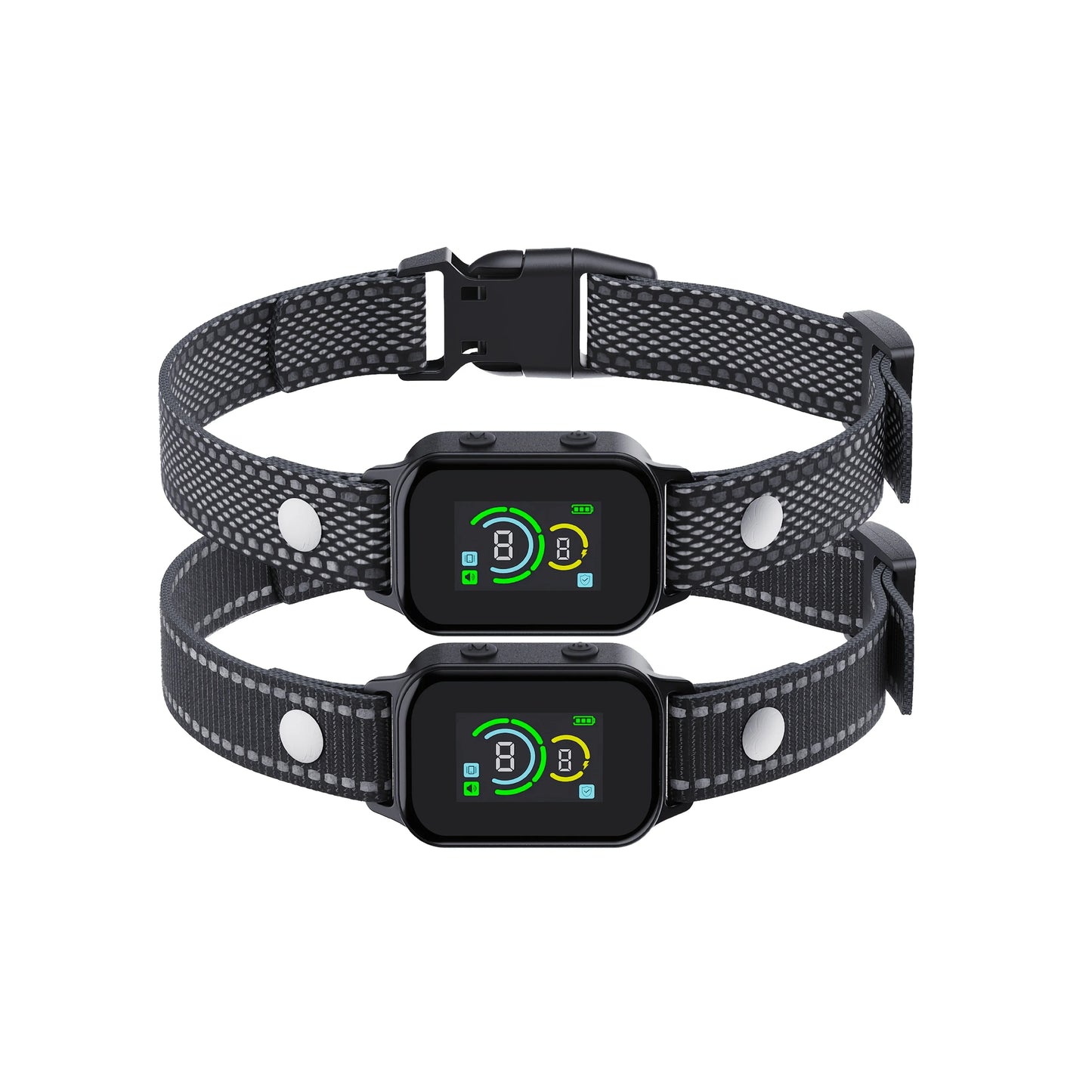 Dog Bark Stop Collar - USB Charging Intelligent Anti Bark Collar, 7-Level Sensitivity, No Electric Shock, Gentle And Safe, Does Not Harm Dogs, Dog Training Tool, Bark Deterrent, Durable Nylon, Adjustable Length, Suitable for