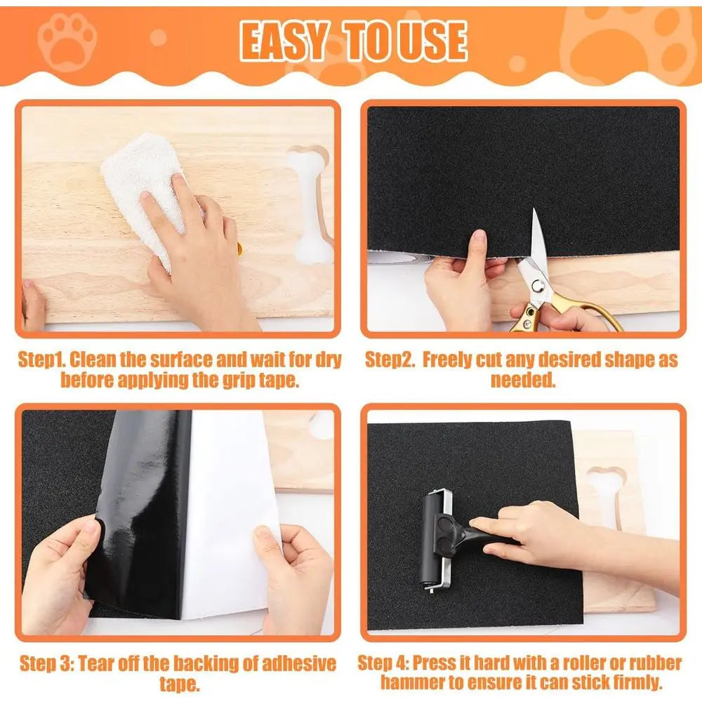 Nail Sel Adhesive Replacement Emery Paper for Dog Scratch Pad Cat Litter Box DIY on Places Pets Scratch Alternatives to Cat and