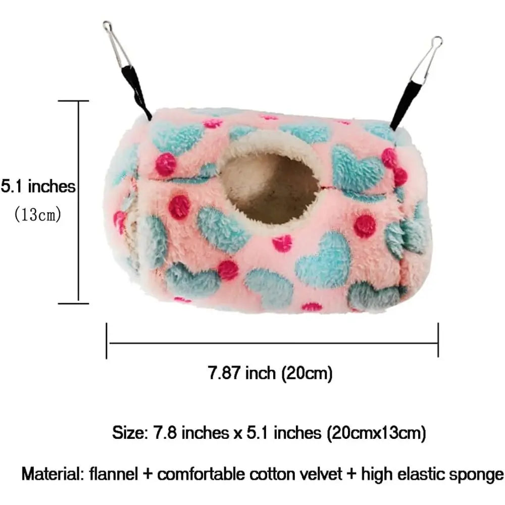 Small Animal Hammock, Hanging Bed Warm Cotton Nest for Rat, Hamster, Gerbil, Sugar Glider, Chinchilla, Squirrel, Guinea Pig