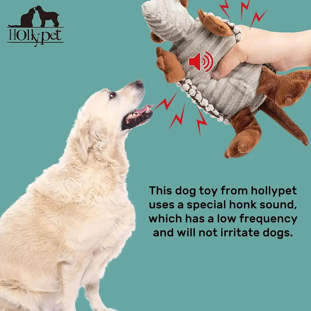 Armadillo Plush Squeaky Dog Toy For All Dogs Durable Chew